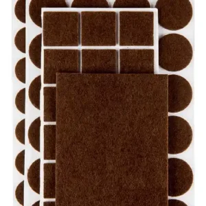 Nie przegap Podkładki filcowe samop, brązowe, 106 szt.98Z146